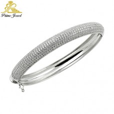 Gümüş Zirkon Taşlı Bilezik / Bileklik